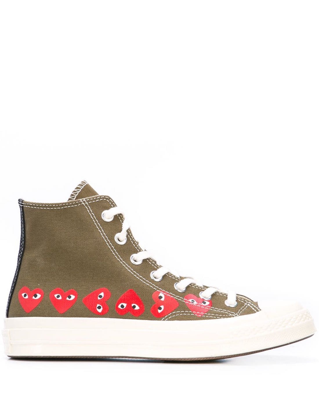 converse comme des garçons brun