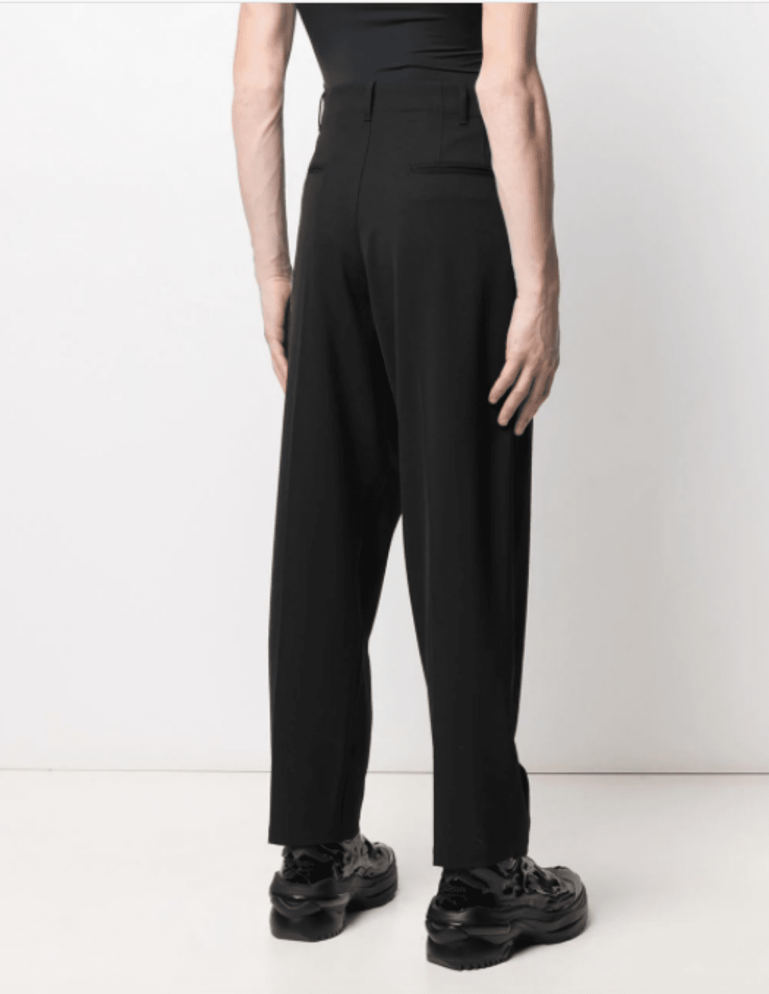 Pantalon à pinces AMBUSH noir coupe droite pour homme - SS21