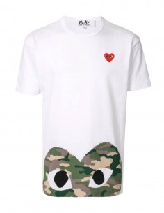 Comme des Garçons Play Heart Eyes T-Shirt - White