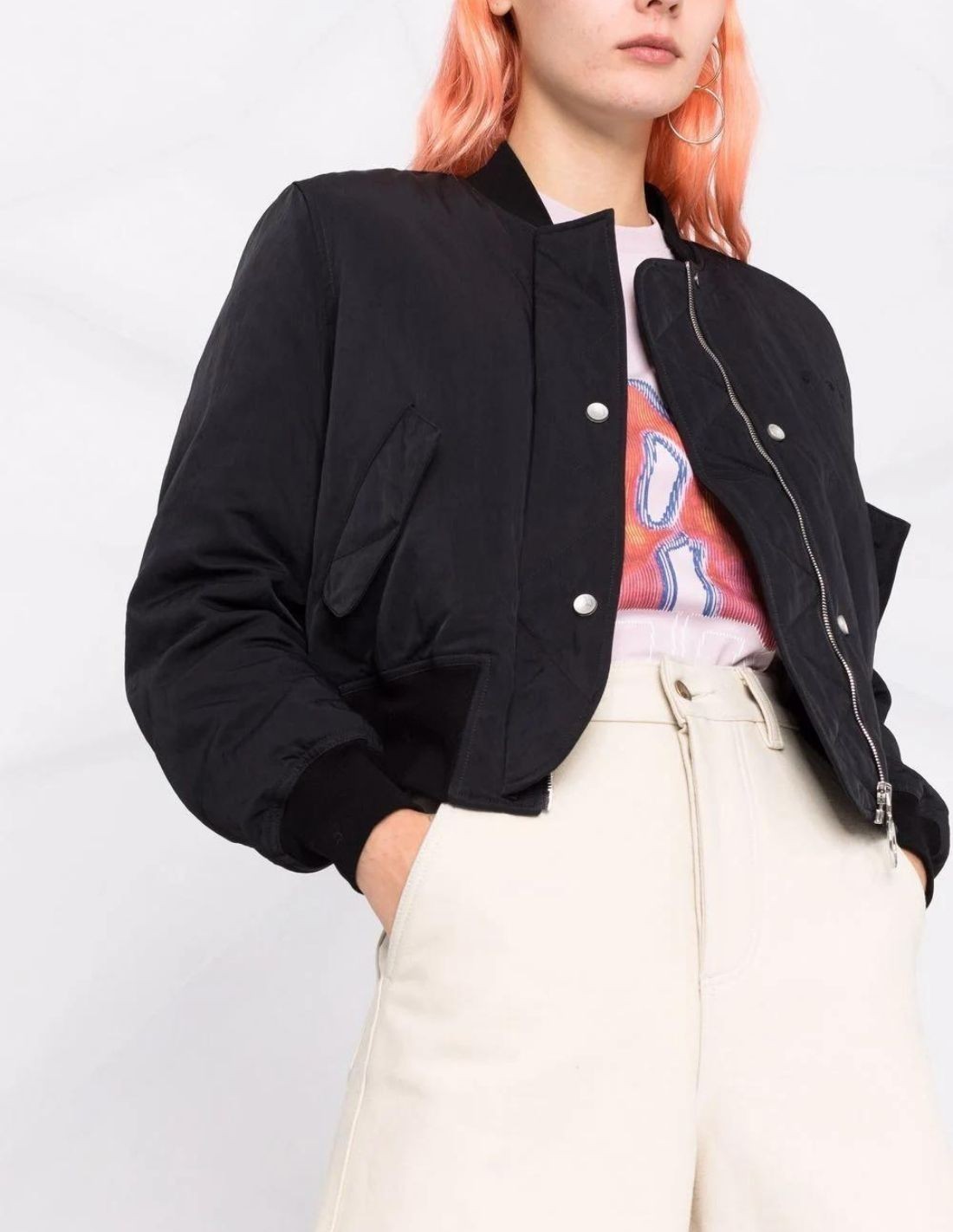 off white womens bomber jacket