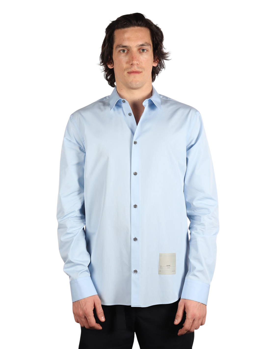 OAMC Salv blue oversized shirt with patch