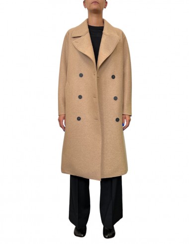 Beige sailor coat pressed wool and polaire HARRIS WHARF LONDON - FW22