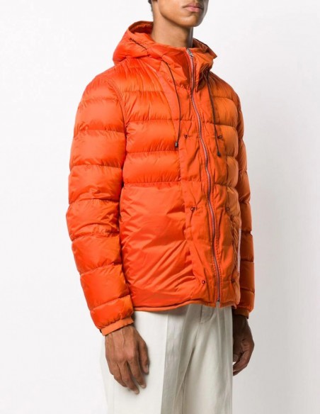 orange down parka