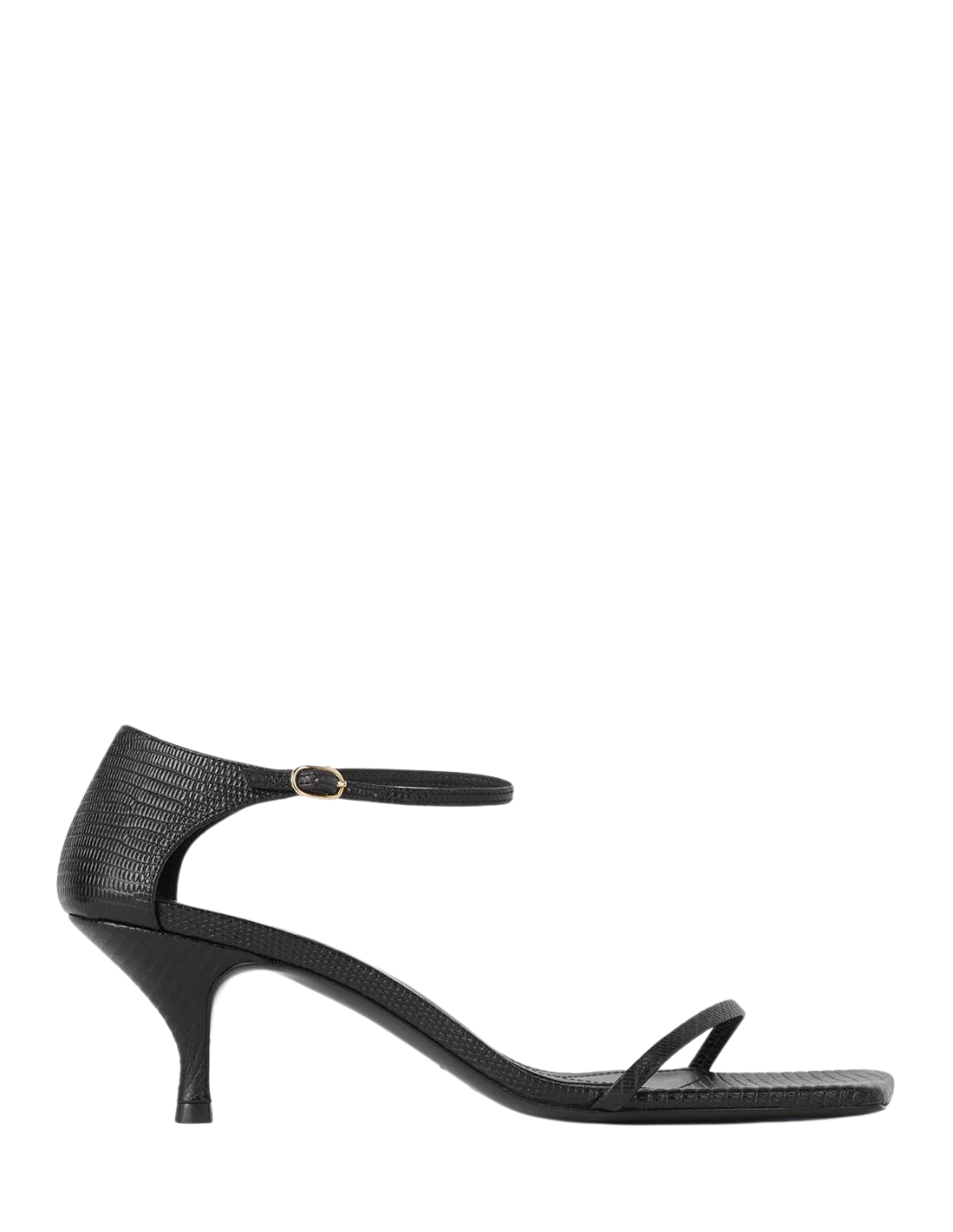 Sandales en cuir Toteme talon et brides noir