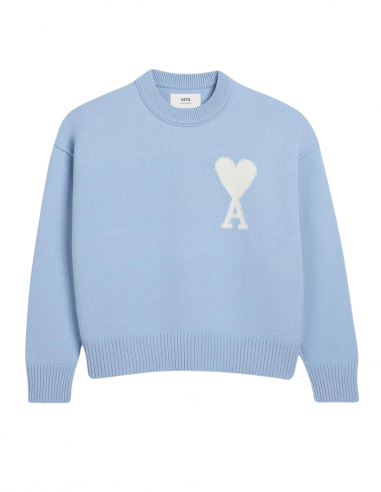 AMI PARIS blue wool sweater