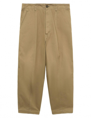 Pantalon carotte en coton beige COMME DES GARÇONS HOMME - Printemps/Été 2024 pour homme