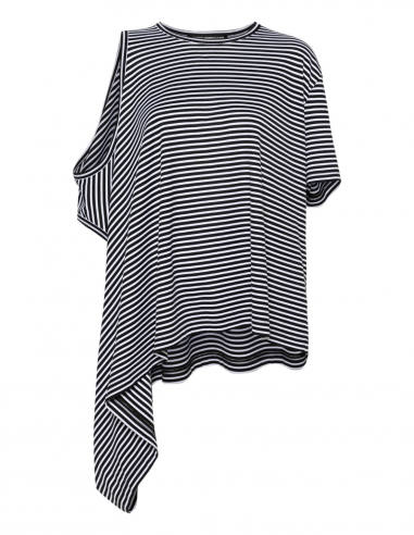 Asymmetrical striped T-shirt JUNYA WATANABE spring-summer 2024 for women