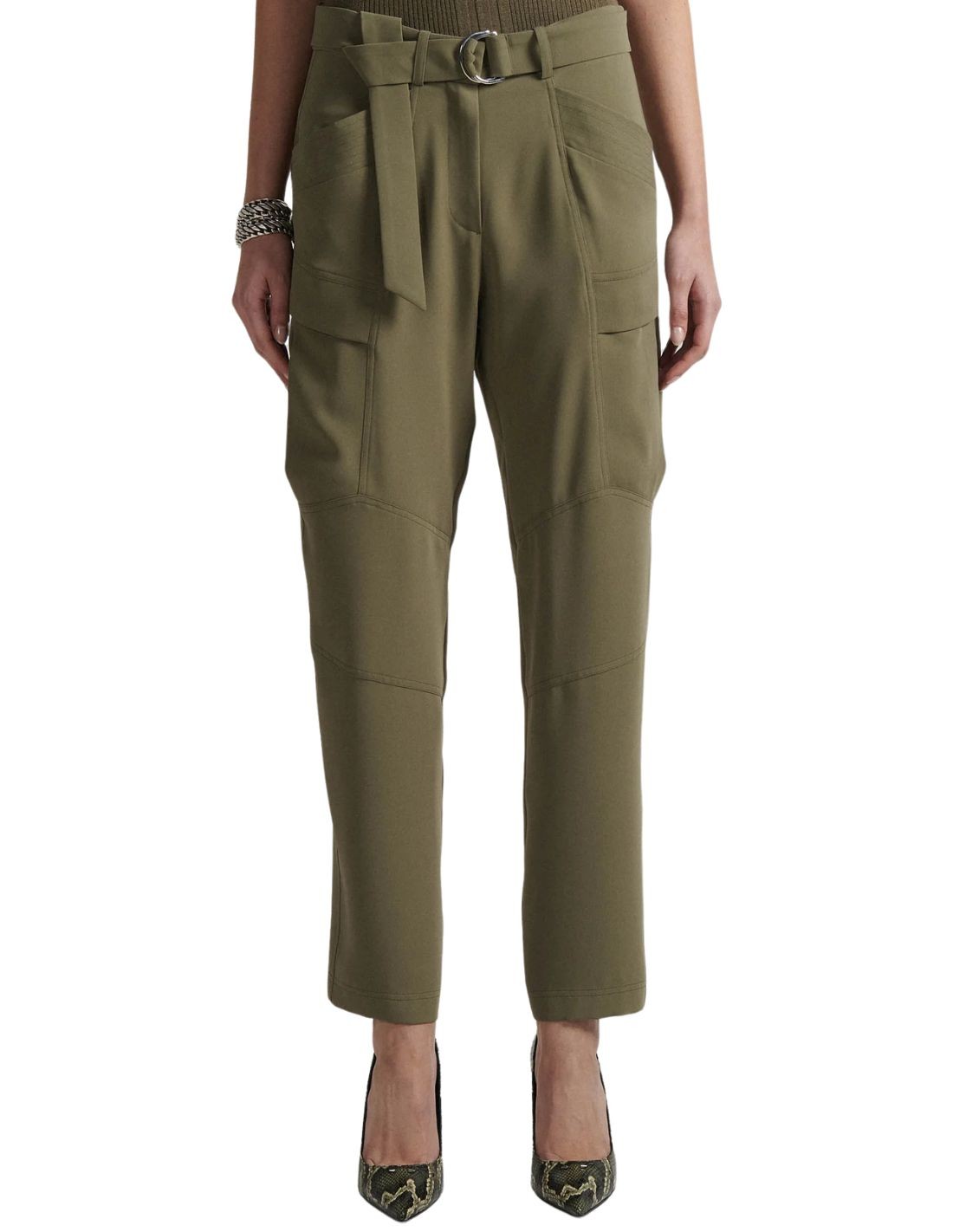 Pantalon ceinture BARBARA BUI Kaki